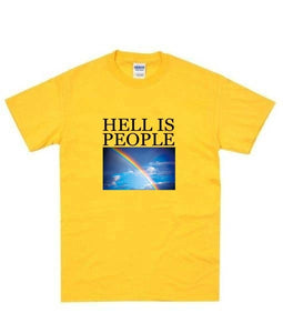 Grunge Tee Hell Is People Rainbow