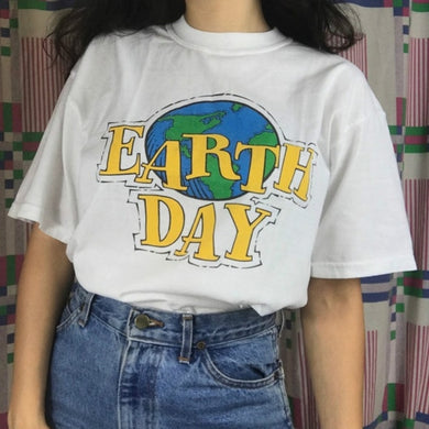 Earth Day 90s Aesthetic Women Girl's T shirt