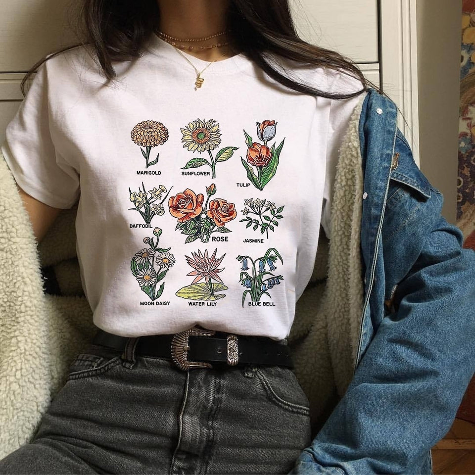 Women Tumblr Vintage Fashion Floral