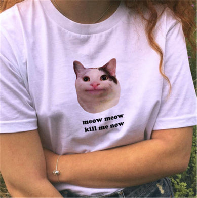 MEOW MEOW KILL ME NOW TEE